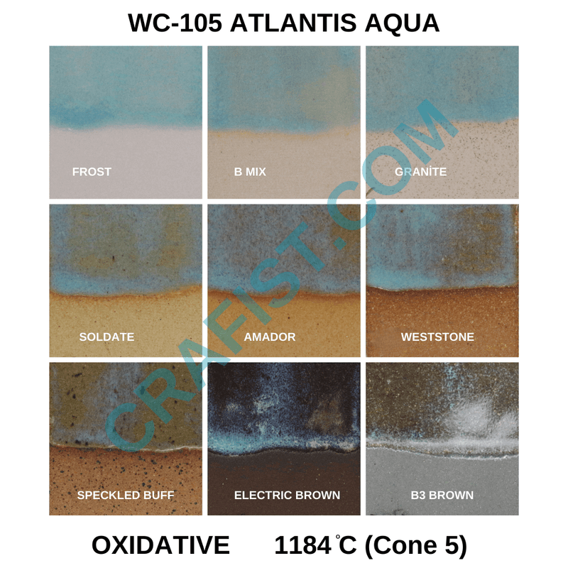 WC - 105 Atlantis Aqua Glaze