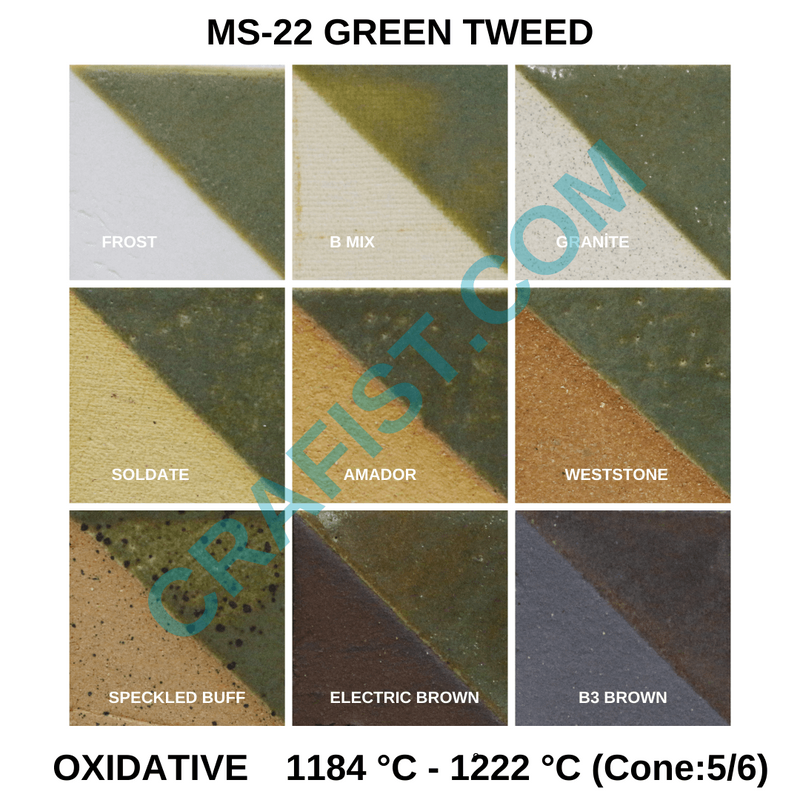 MS - 22 GreenTweed Glaze