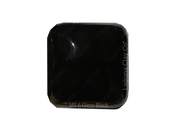 MS-6 Gloss Black Glaze(Liquid Glaze / 473 ml)