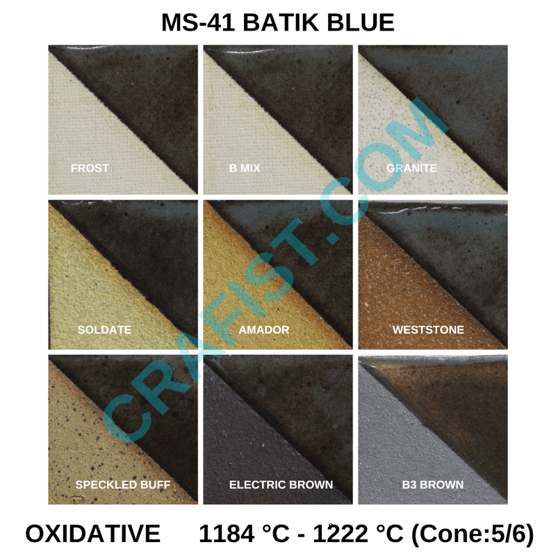 MS - 41 Batik Blue Glaze