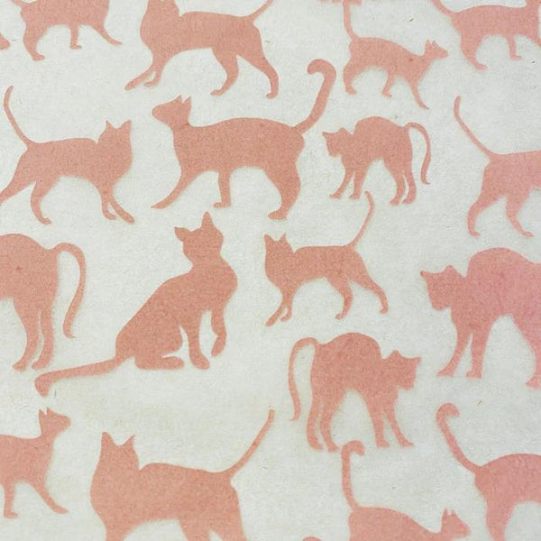 Cats-Underglaze Transfer Sheet - Pink-(52x39cm)