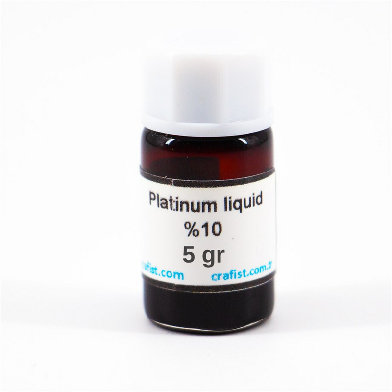 Platinum Liquid Over-Glaze Application (Decor) (%10) 5gr