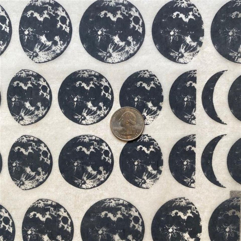 Moon Phases-Underglaze Transfer Sheet Black-(52x39cm) Crafist