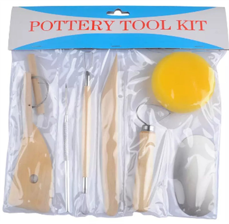 Pottery Starter Kit - 8 Pieces Crafist